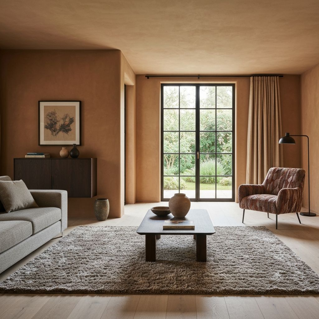 Living Room in Warm Tones